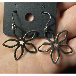 Flower Sterling Silver Earrings